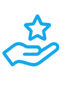 Helping hands icon